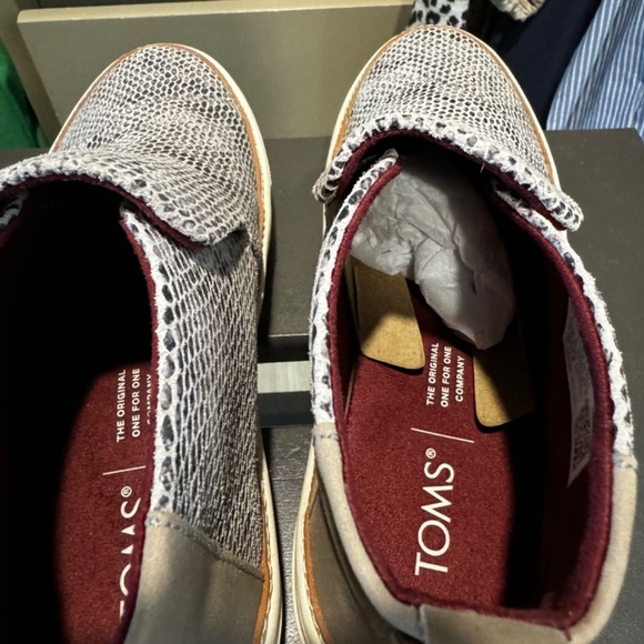 TOMS PAXTON MID-TOP SLIP-ON SNEAKER snake print 5 - Picture 4 of 9